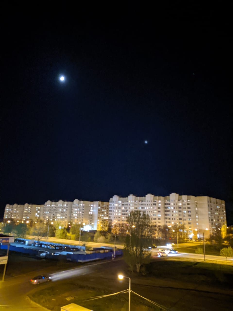 Лунная ночь в районе Шилово
